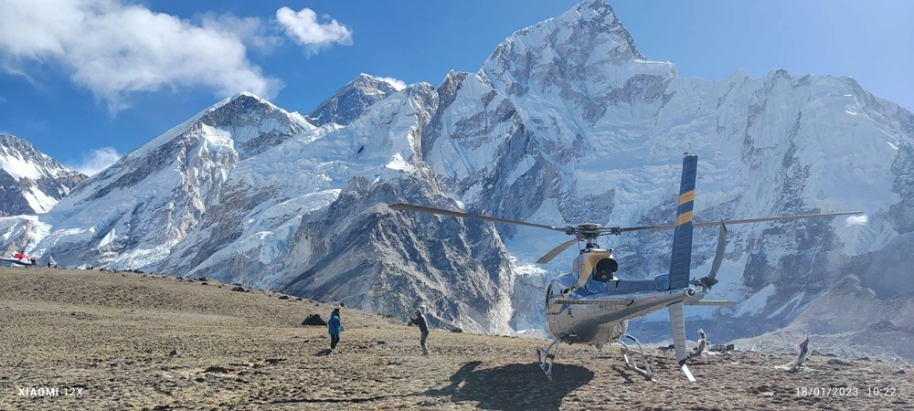 Helicopter Trip to Everest Base Camp